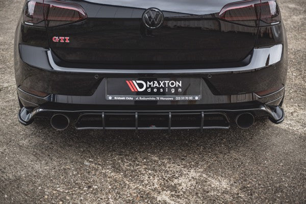Maxton Racing Durability Rear Diffuser VW Golf 7 Gti Tcr - Black