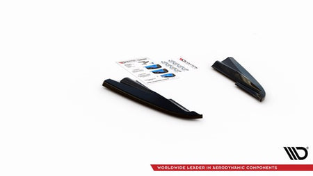 Maxton Rear Side Splitters Volvo S60 R-Design Mk2 - Gloss Black