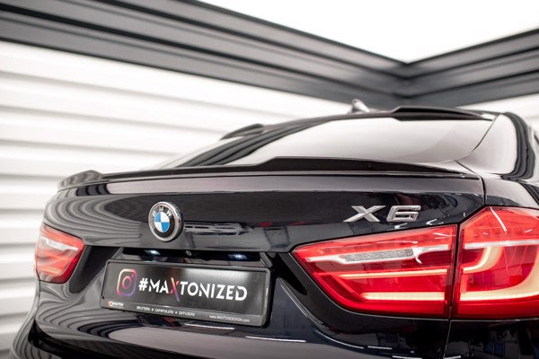 Maxton Spoiler Cap 3D V.1 BMW X6 M-Pack F16 - Gloss Black
