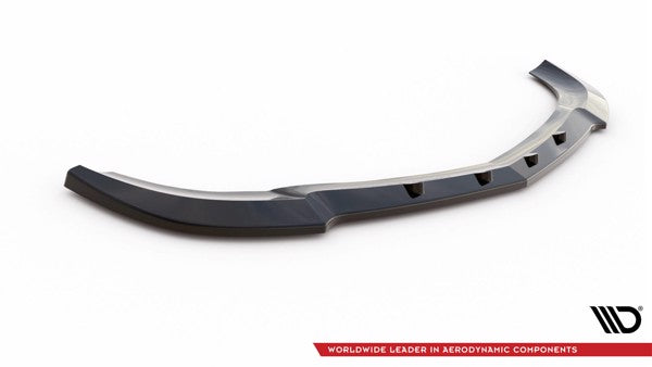 Maxton Front Splitter V.2 Mercedes-Benz C Coupe Amg-Line C204 - Gloss Black
