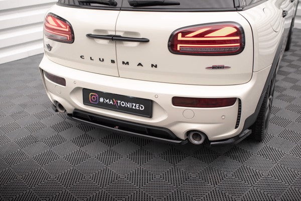 Maxton Central Rear Splitter For Mini Cooper Clubman John Cooper Works F54 Facelift - Gloss Black