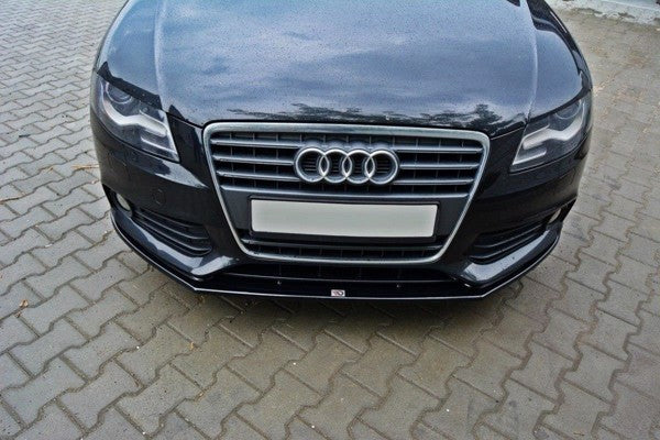 Maxton Front Splitter V.2 Audi A4 B8 - Gloss Black
