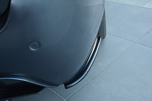Maxton Rear Side Splitters For BMW 5 E60/E61 M-Pack - Gloss Black