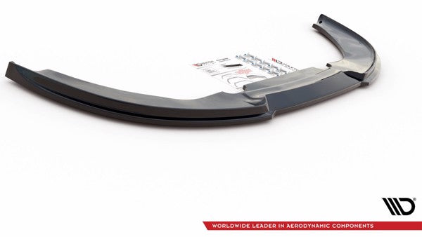 Maxton Front Splitter V.1 Audi RS4 B7 - Gloss Black