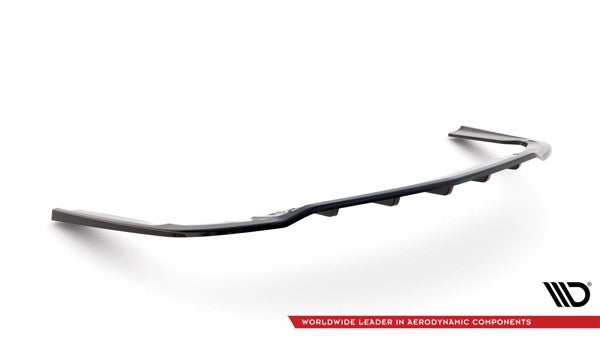 Maxton Central Rear Splitter (With Vertical Bars) Opel Insignia Opc Mk1 - Gloss Black