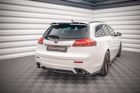 Maxton Central Rear Splitter (With Vertical Bars) Opel Insignia Opc Mk1 - Gloss Black