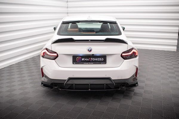 Maxton Central Rear Splitter For BMW 2 Coupe M-Pack G42 - Gloss Black