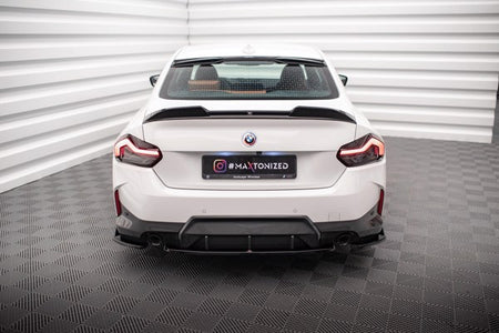 Maxton Central Rear Splitter For BMW 2 Coupe M-Pack G42 - Gloss Black