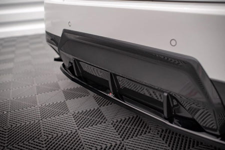 Maxton Central Rear Splitter For BMW 2 Coupe M-Pack G42 - Gloss Black