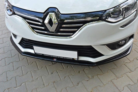 Maxton Front Splitter V.1 Renault Megane Mk4 Hatchback - Gloss Black
