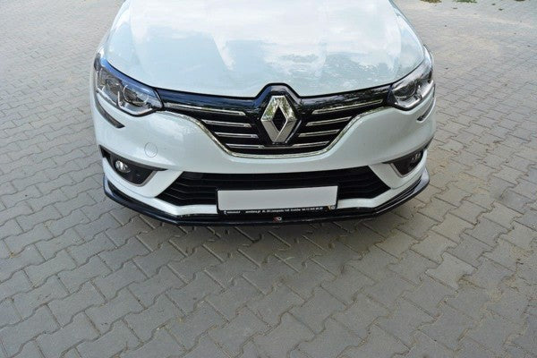 Maxton Front Splitter V.1 Renault Megane Mk4 Hatchback - Gloss Black