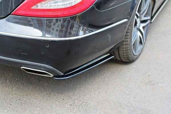 Maxton Rear Side Splitters Mercedes Cls C218 - Gloss Black