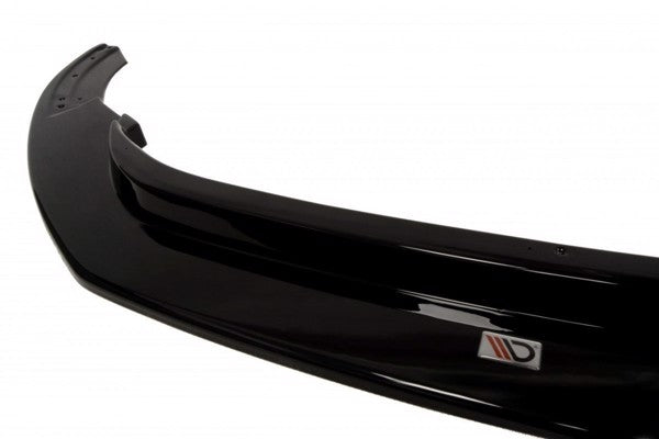 Maxton Front Splitter i glanssort til Audi R8 Mk.1, forbedrer bilens aerodynamik og giver et sporty look.