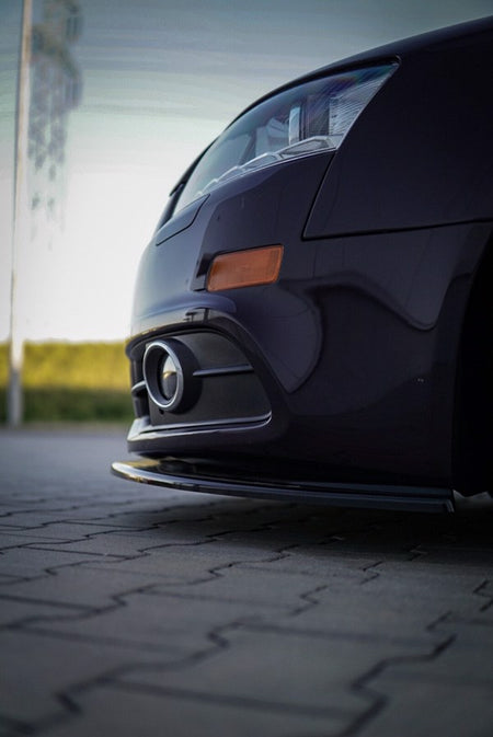 Maxton Front Splitter Audi A6 S-Line C6 Fl  - Gloss Black
