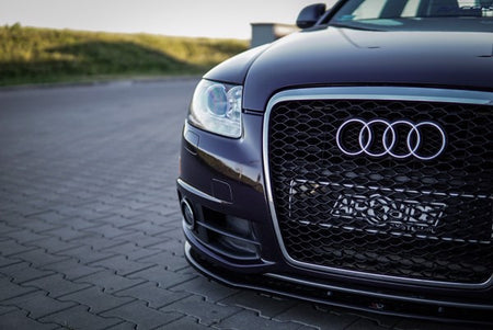 Maxton Front Splitter Audi A6 S-Line C6 Fl  - Gloss Black