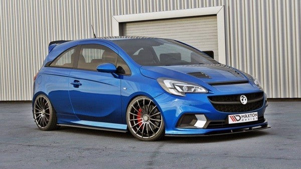 Maxton Front Splitter Opel Corsa E Opc / Vxr - Gloss Black