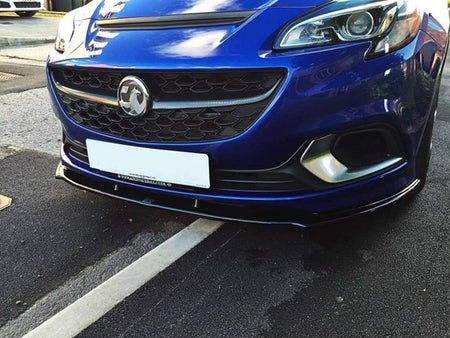 Maxton Front Splitter Opel Corsa E Opc / Vxr - Gloss Black