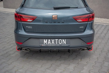 Maxton Rear Valance V.1 Seat Leon Cupra Mk3 Fl Sportstourer - Gloss Black