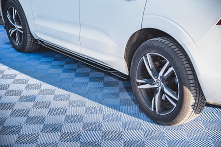 Maxton Side Skirts Diffusers Volvo Xc60 Mk2 R-Design - Gloss Black