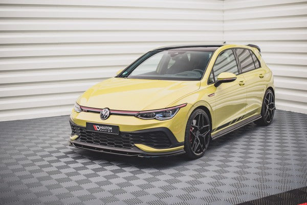 Maxton Front Splitter V.2 Volkswagen Golf 8 Gti Clubsport - Gloss Black