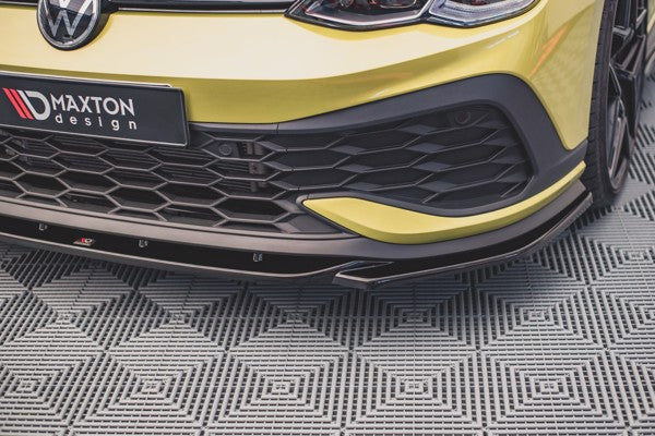 Maxton Front Splitter V.2 Volkswagen Golf 8 Gti Clubsport - Gloss Black
