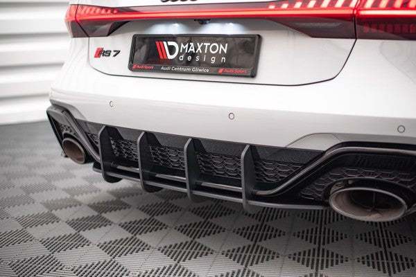 Maxton Street Pro Rear Diffuser Audi RS7 C8 / RS6 C8 - Black