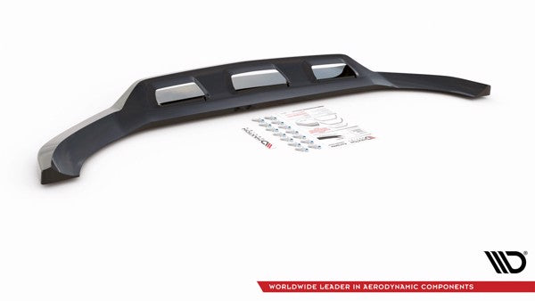Maxton Front Splitter Mercedes-Benz Glc Coupe Amg-Line C253 Facelift - Gloss Black