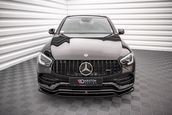 Maxton Front Splitter Mercedes-Benz Glc Coupe Amg-Line C253 Facelift - Gloss Black