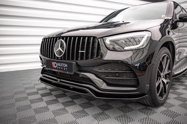 Maxton Front Splitter Mercedes-Benz Glc Coupe Amg-Line C253 Facelift - Gloss Black