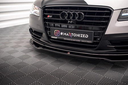 Maxton Front Splitter V.1 Audi S8 D4 - Gloss Black