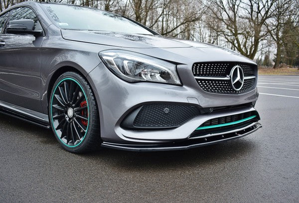 Maxton Front Splitter V.1 Mercedes-Benz Cla C117 Amg-Line Facelift - Gloss