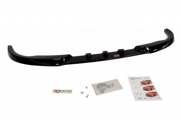 Maxton Front Splitter Peugeot 206 (For: Cc, Rc, Gti, S16, Xsi, Xs, Sport) - Gloss Black