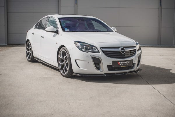 Maxton Front Splitter V.2 Opel Insignia Mk. 1 Opc Facelift - Gloss Black
