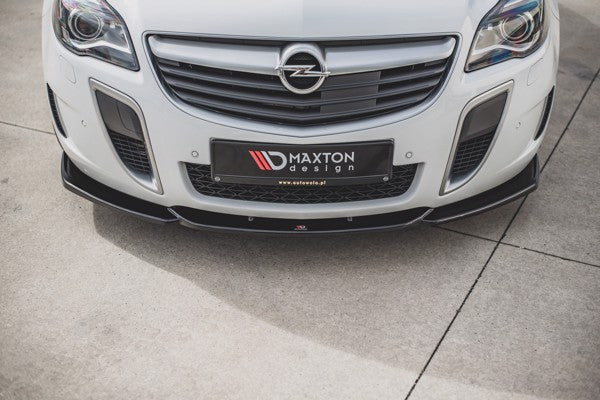 Maxton Front Splitter V.2 Opel Insignia Mk. 1 Opc Facelift - Gloss Black