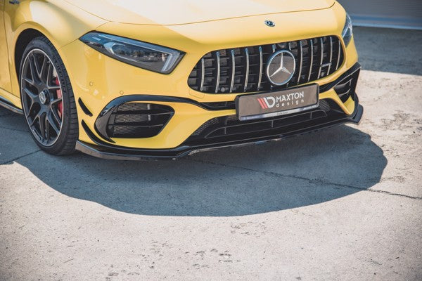 Maxton Front Splitter V.1 Mercedes-Amg A 45 S W177 - Gloss Black