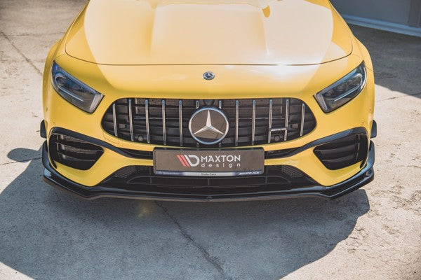 Maxton Front Splitter V.1 Mercedes-Amg A 45 S W177 - Gloss Black