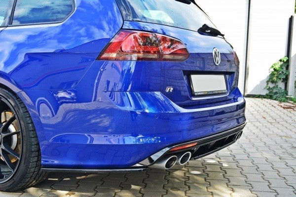 Maxton Rear Side Splitters VW Golf Mk7 R Estate - Gloss Black