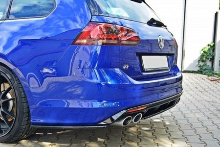 Maxton Rear Side Splitters VW Golf Mk7 R Estate - Gloss Black
