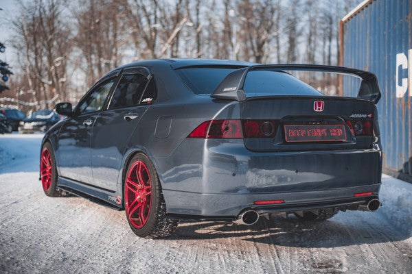 Maxton Rear Side Splitters V.2 Honda Accord Mk7 Type-S - Gloss Black