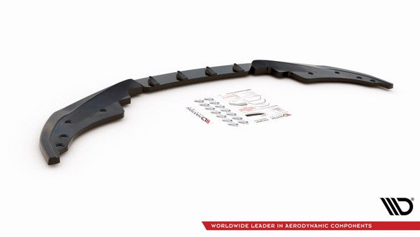 Maxton Front Splitter V.1 BMW 4 M-Pack G22 - Gloss Black