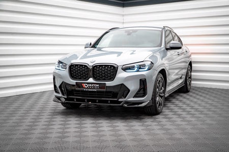 Maxton Front Splitter V.2 BMW X4 M-Pack G02 Facelift - Gloss Black