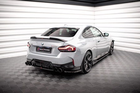 Maxton Rear Side Splitters V.2 BMW 2 Coupe M240I G42 - Gloss Black