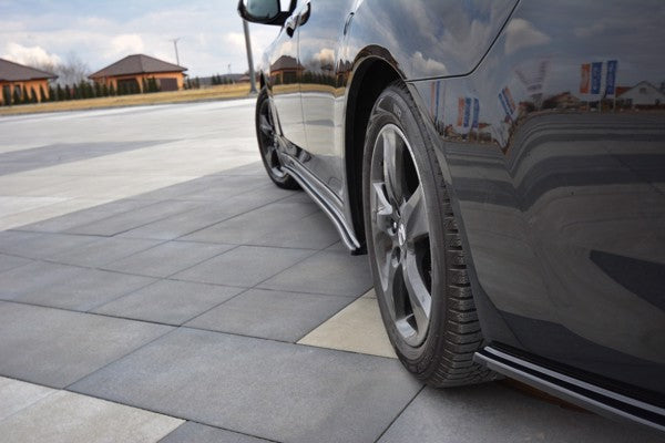 Maxton Rear Side Splitters Honda Accord Mk8. (Cu-Series) Preface Sedan - Gloss Black