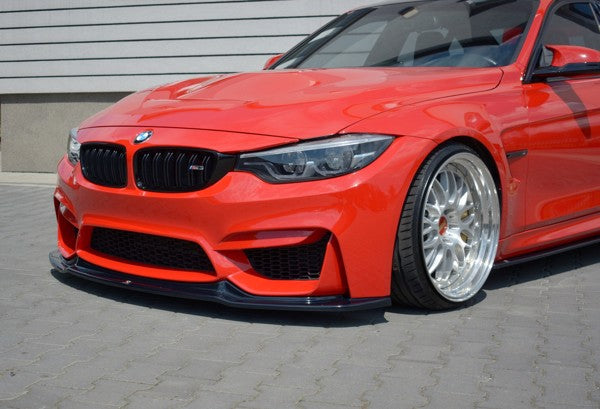 Maxton Front Splitter V.1 BMW M3 F80  - Gloss Black