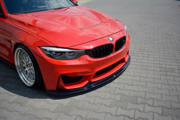 Maxton Front Splitter V.1 BMW M3 F80  - Gloss Black