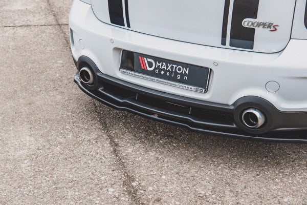 Maxton Central Rear Splitter Mini Countryman Mk1 Jcw - Gloss Black