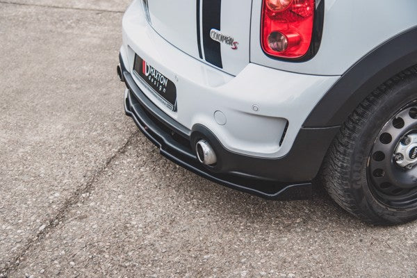 Maxton Central Rear Splitter Mini Countryman Mk1 Jcw - Gloss Black