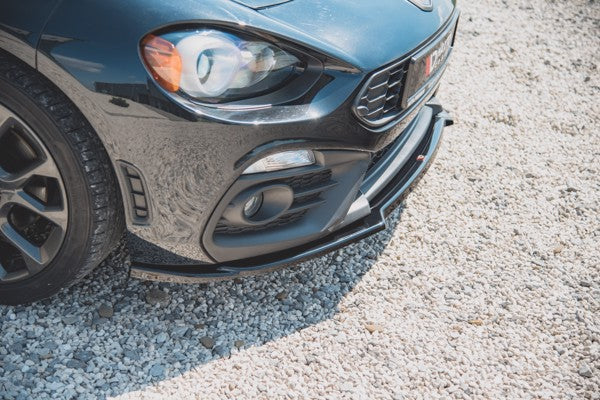 Maxton Front Splitter Fiat 124 Spider Abarth - Gloss Black