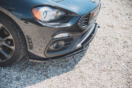 Maxton Front Splitter Fiat 124 Spider Abarth - Gloss Black