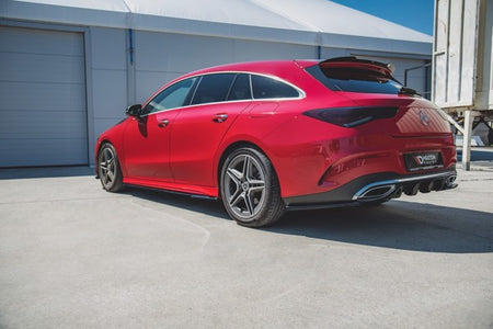 Maxton Side Skirts Diffusers Mercedes-Benz Cla Amg-Line C118 - Gloss Black